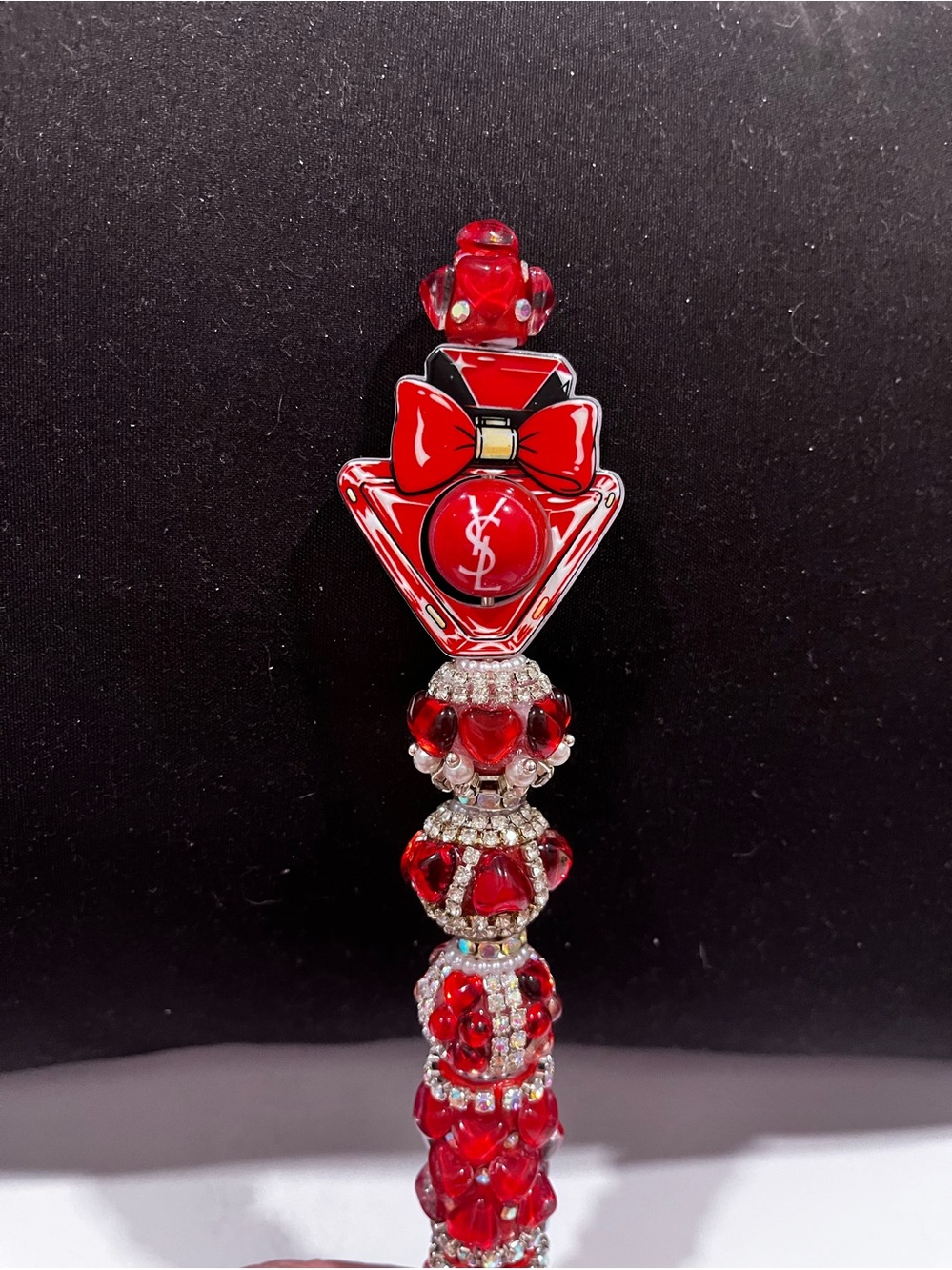 YSL extremely rare purfume acrylic focal fancy beaded pen